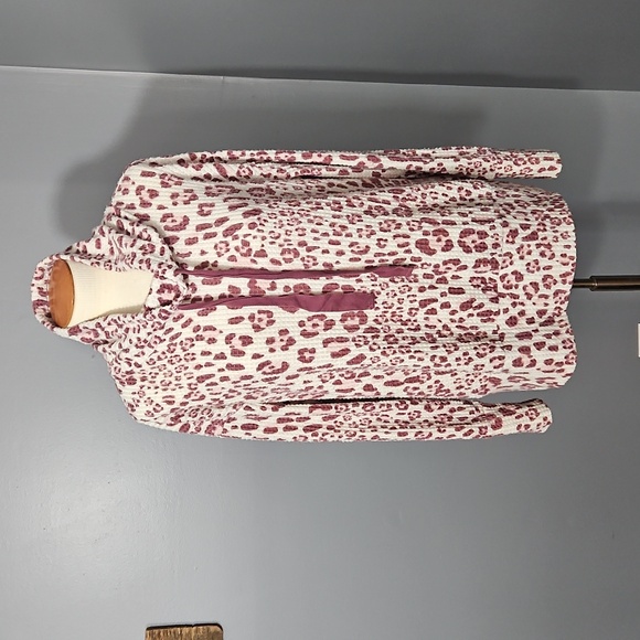 Como Vintage Tops - Como Vintage, Plum and white spotted blouse, long-sleeve, size XXL